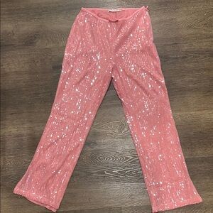 Pink Sequin Pants